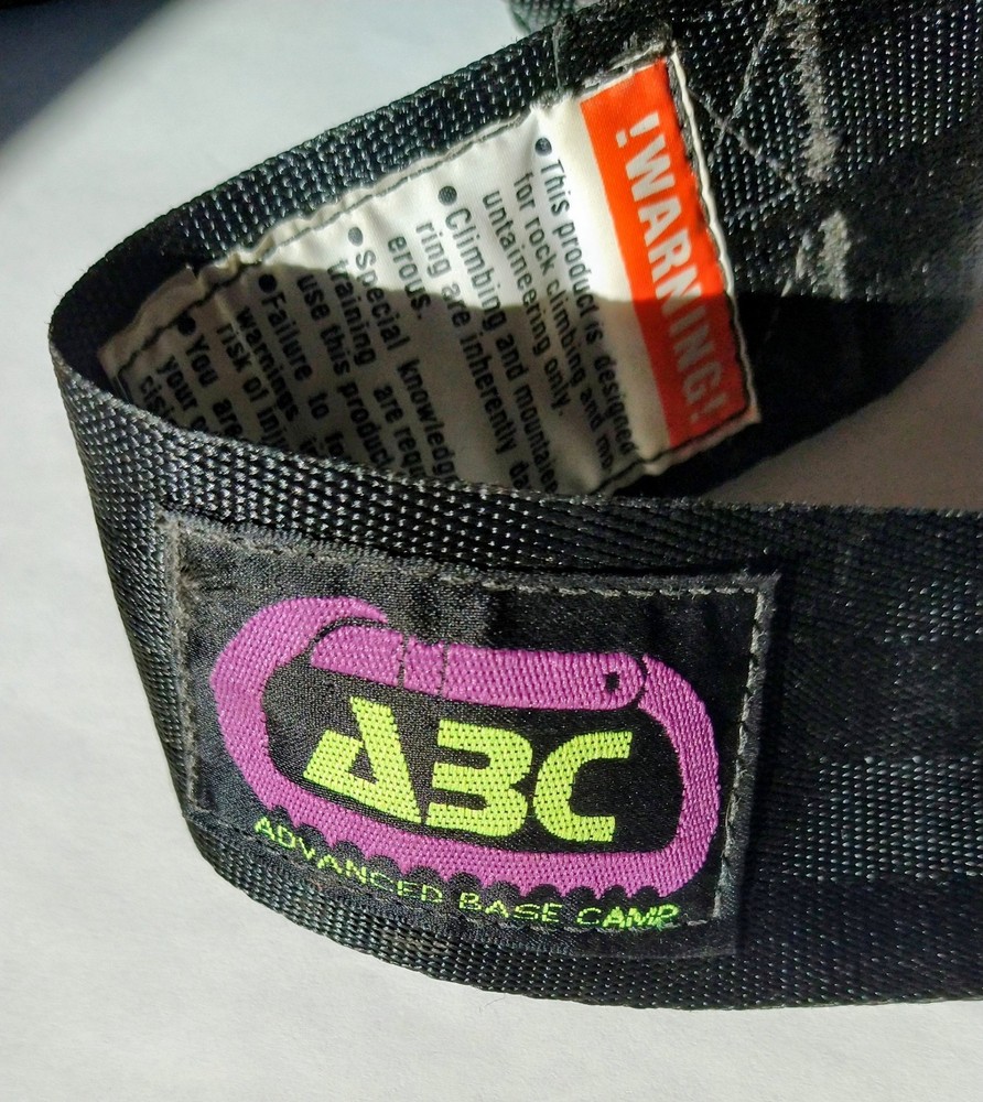 ABC Advanced Base Camp Rappelling / Climbing Guide Harness One Size Black