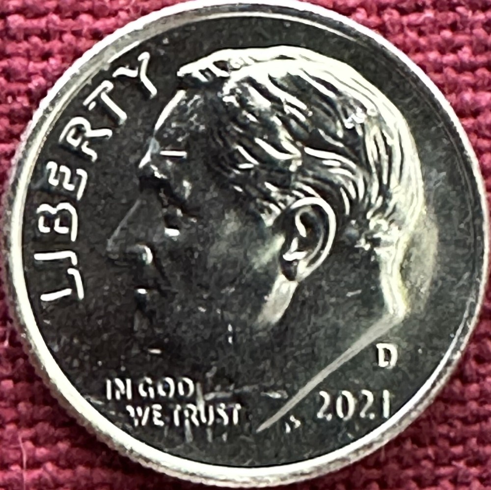 2021-D Roosevelt Dime BU From OBW