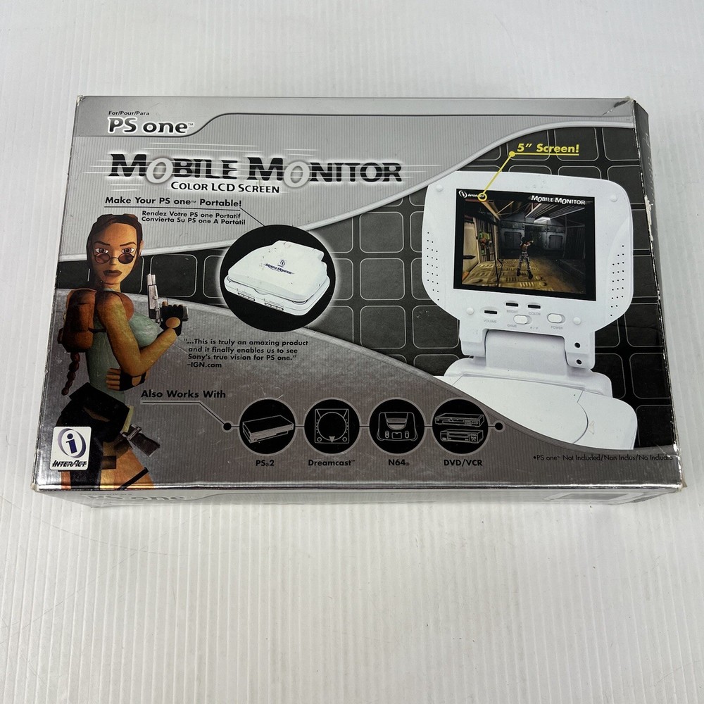 InterAct Mobile Monitor PS One With Box - Working with issues