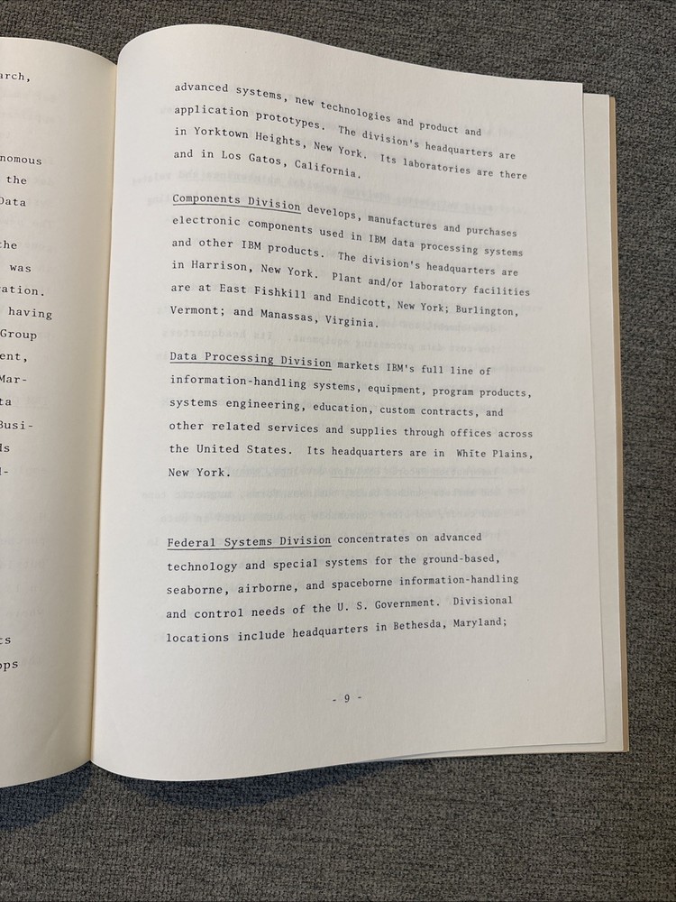 A Profile of IBM 1973
