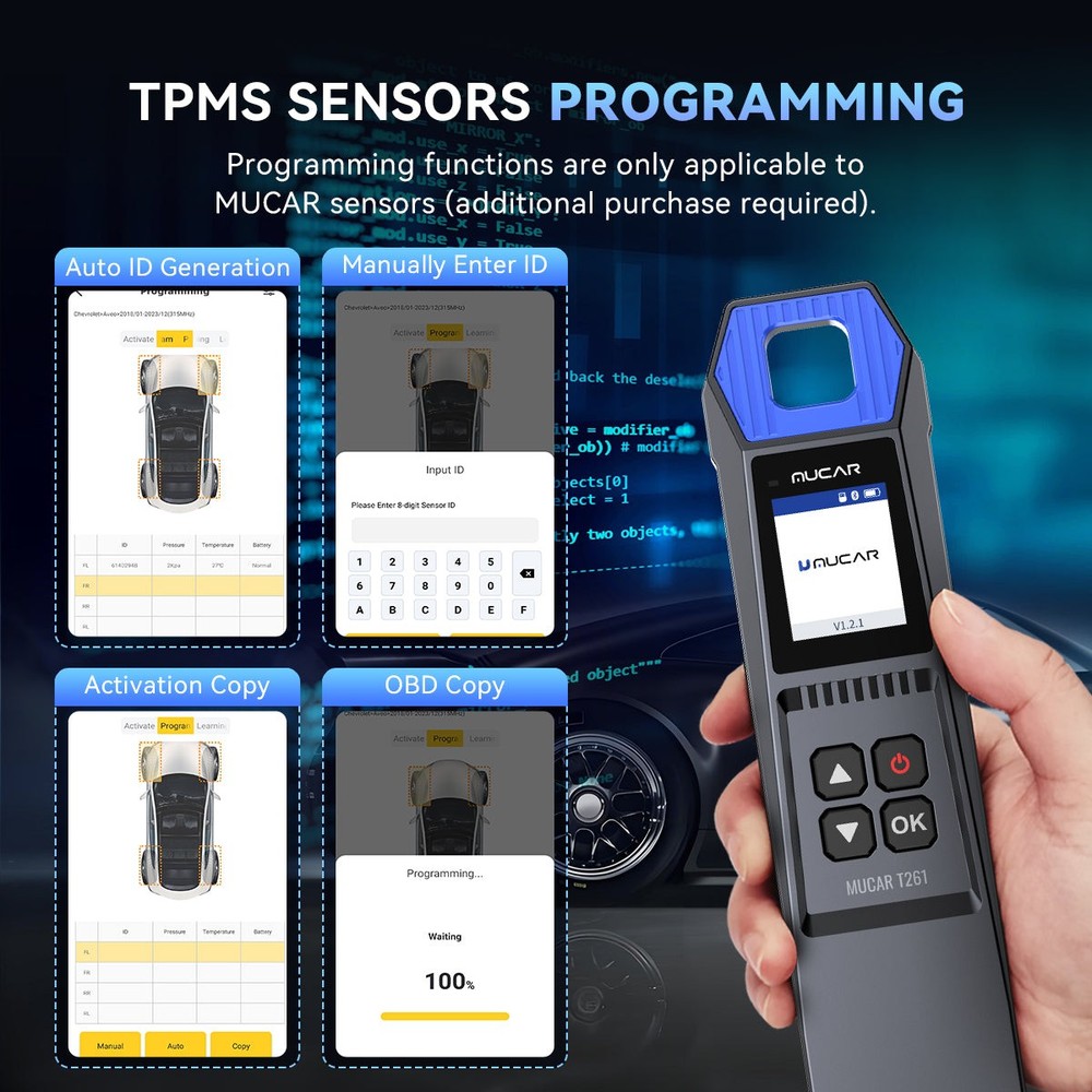 ThinkScan 689BT Car Key Programmer TPMS Relearn Combos OBD2 Scanner FREE UPDATE