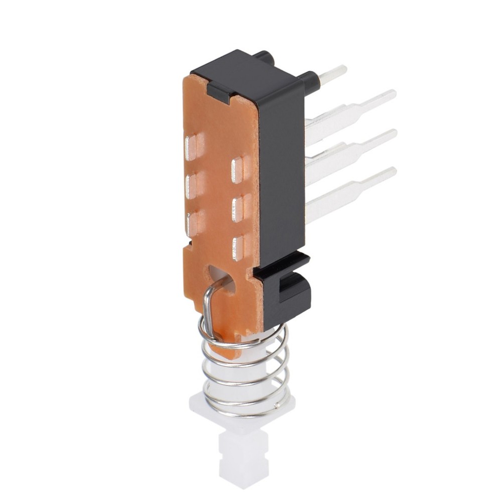 2 x Push Button Switch DPDT 6 Pin 1 Position Self-Locking Black