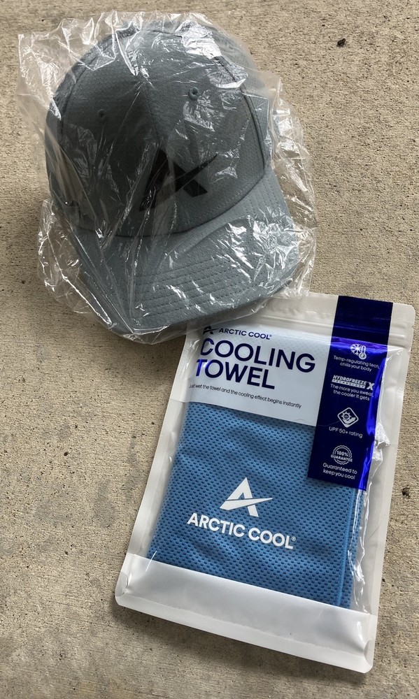 NEW Arctic Cool Vortex Vent Structured Cooling Cap Adj Hat & Cooling Towel