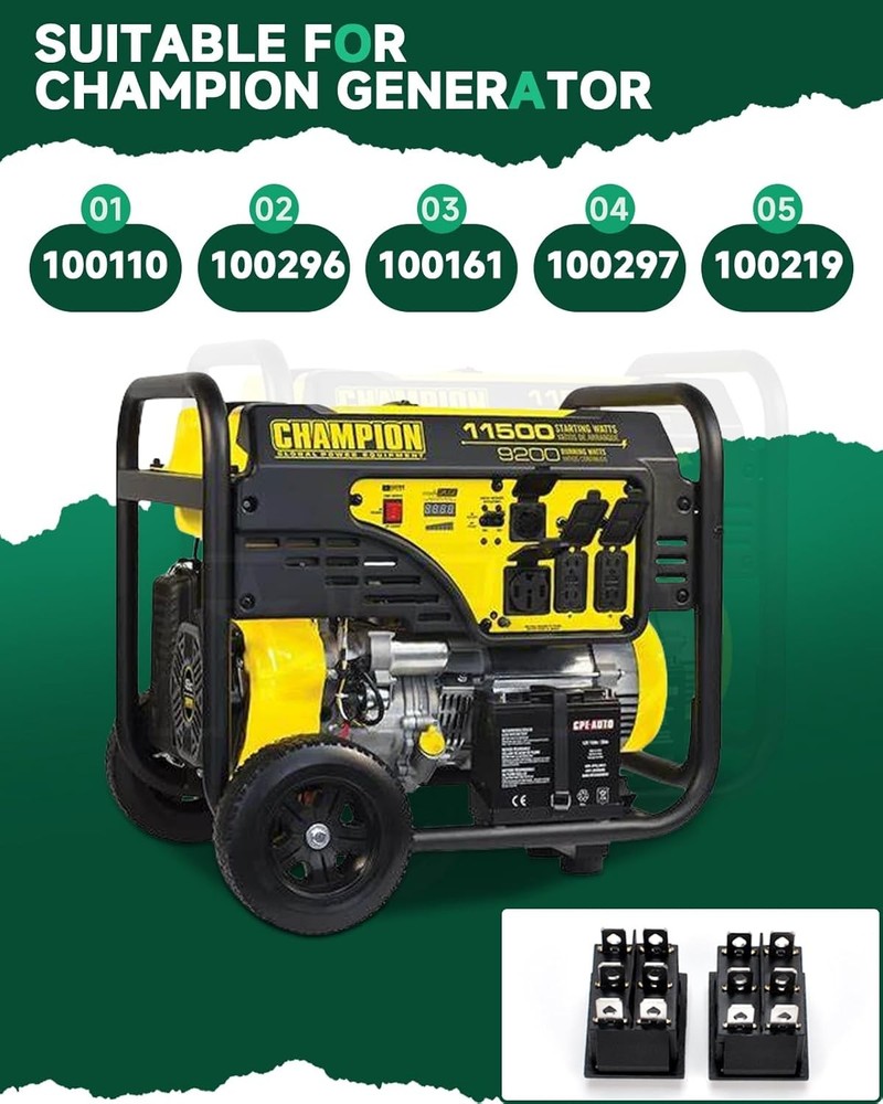 （2-Pack for Compatible Start On Off Switch Harbor Freight Predator...