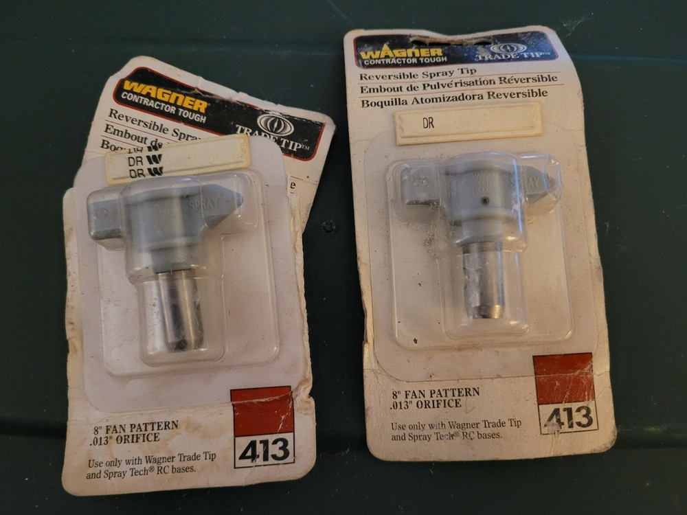 WAGNER REVERSIBLE SPRAY TIP 8" FAN PATTERN .13" ORIFICE #413