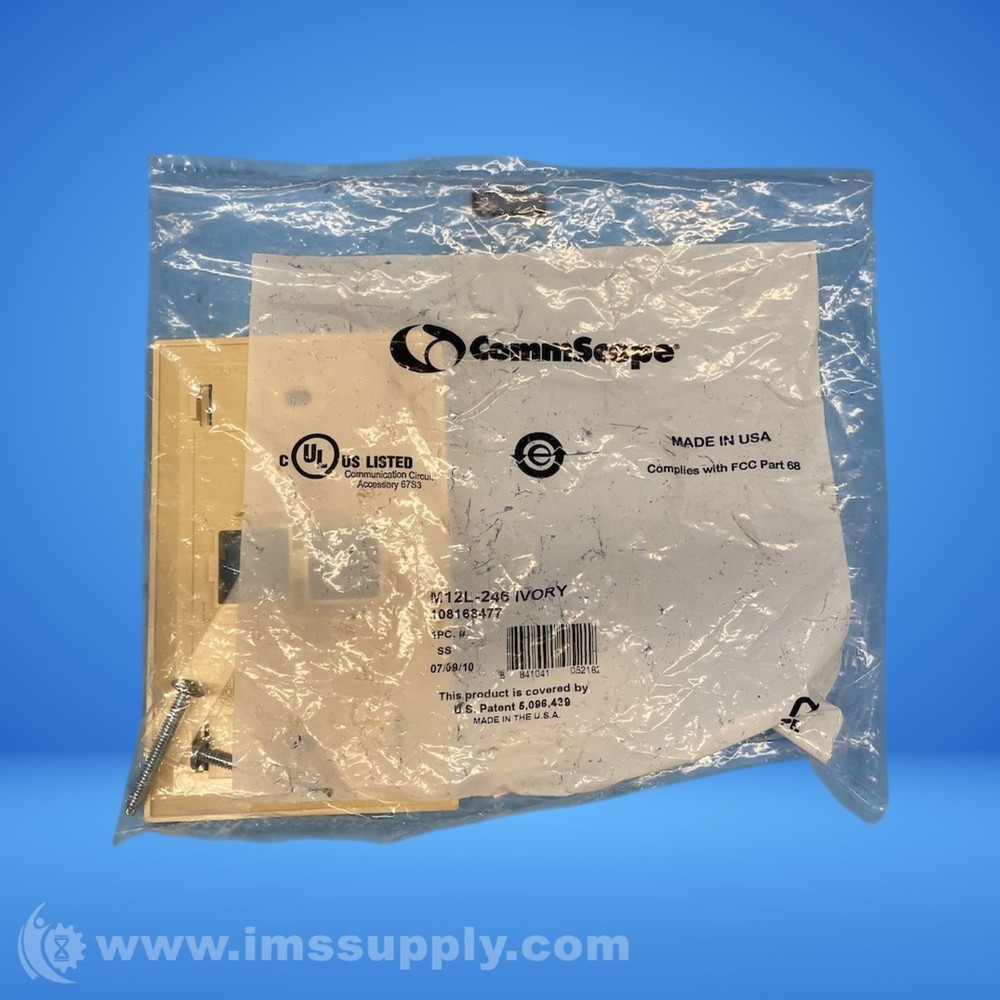 Comm Scope M12L-246 2 Port Faceplate FNFP