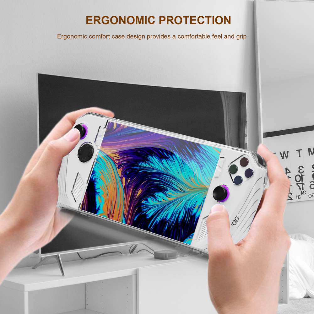 Crystal Clear Case Protective Case Game Console Accessories Parts for ROG Ally