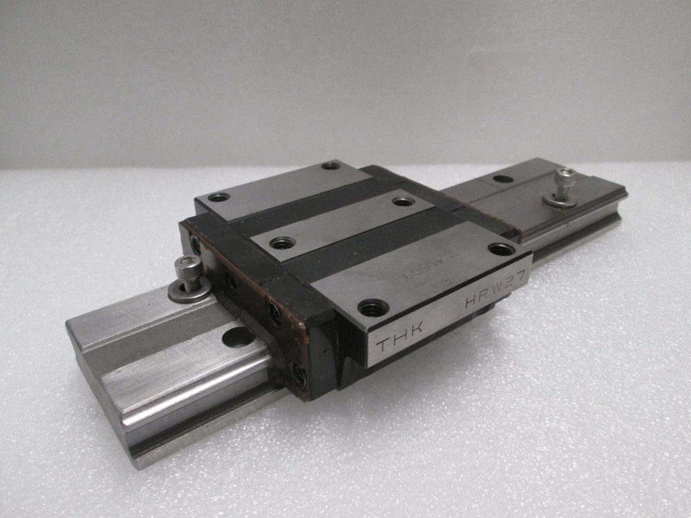 THK, HRW27, Linear Bearing  Guide Block w/ Guide Rail, Used
