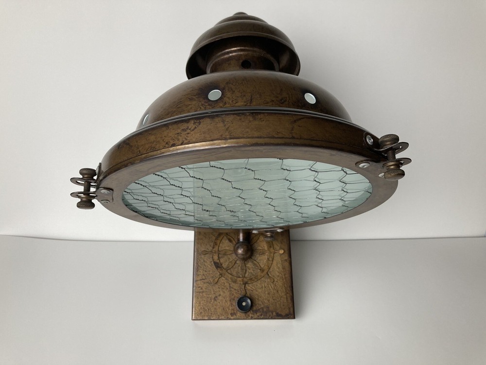 Vintage Nautical Bronze Sconces