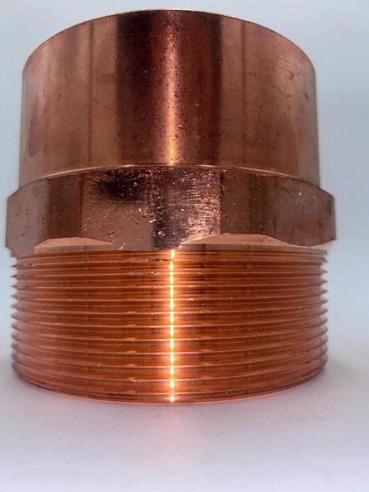 MALE ADAPTER ( C X M ) 2 1/2 NOMINAL SIZE 100% COPPER FITTING