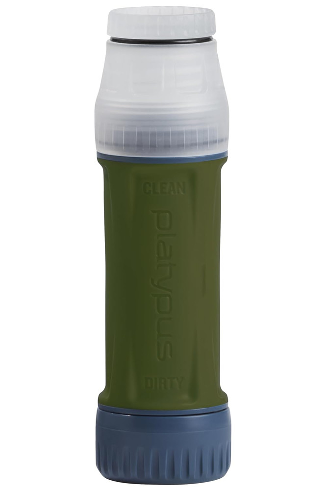 Platypus Quickdraw Ultralight Backpacking Water Filter, Green