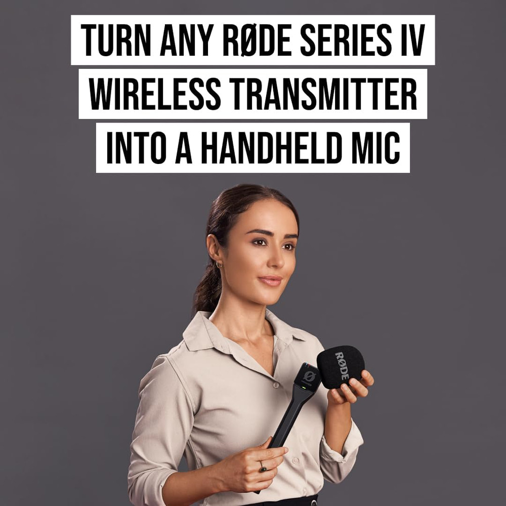 Interview GO Handheld Adaptor Wireless Microphones (Black)