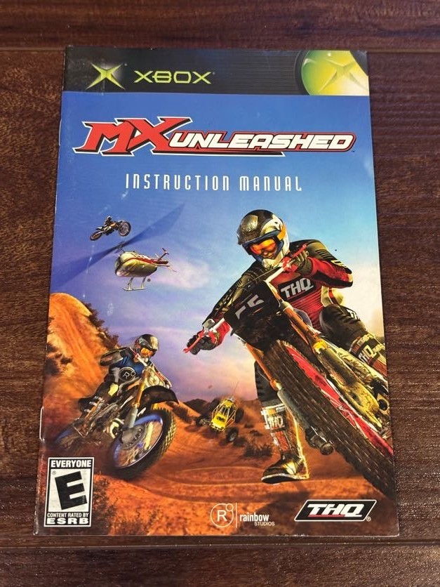 MX Unleashed XBOX Instruction Manual Only