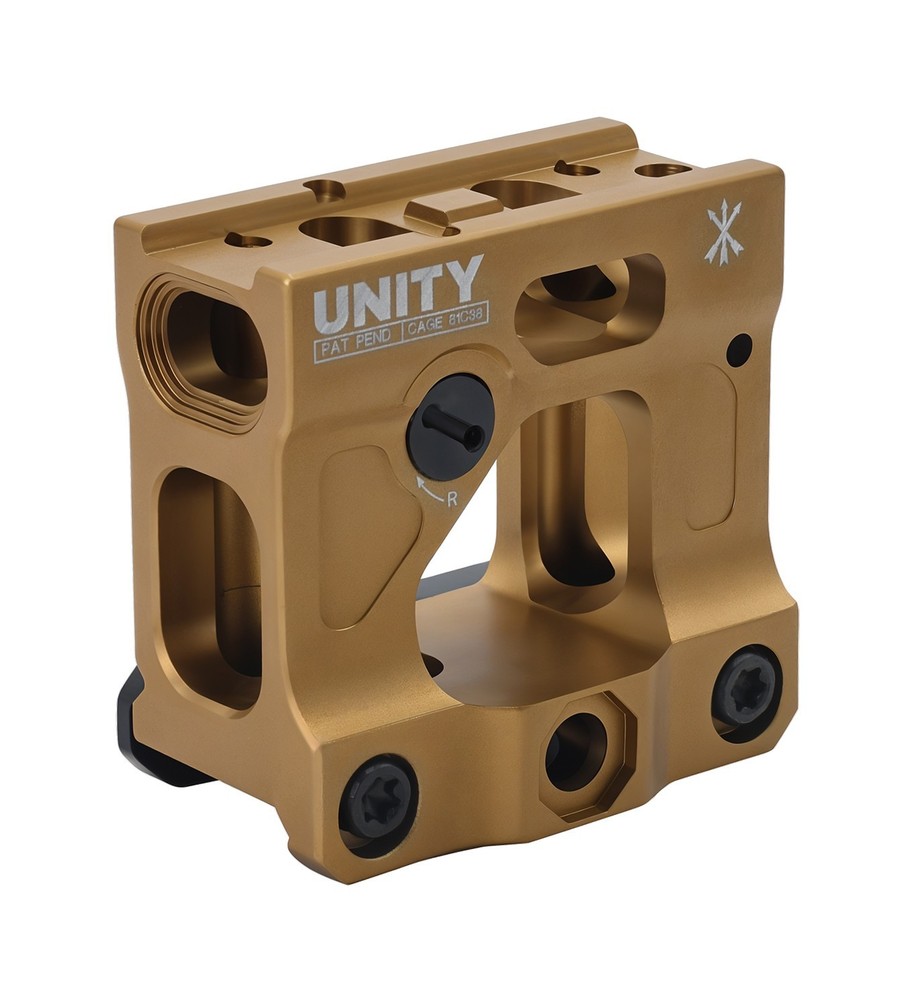 EvolutionGear Maded: Unity Tactical Fast Micro Red Dot Mount FDE Flat Dark Earth