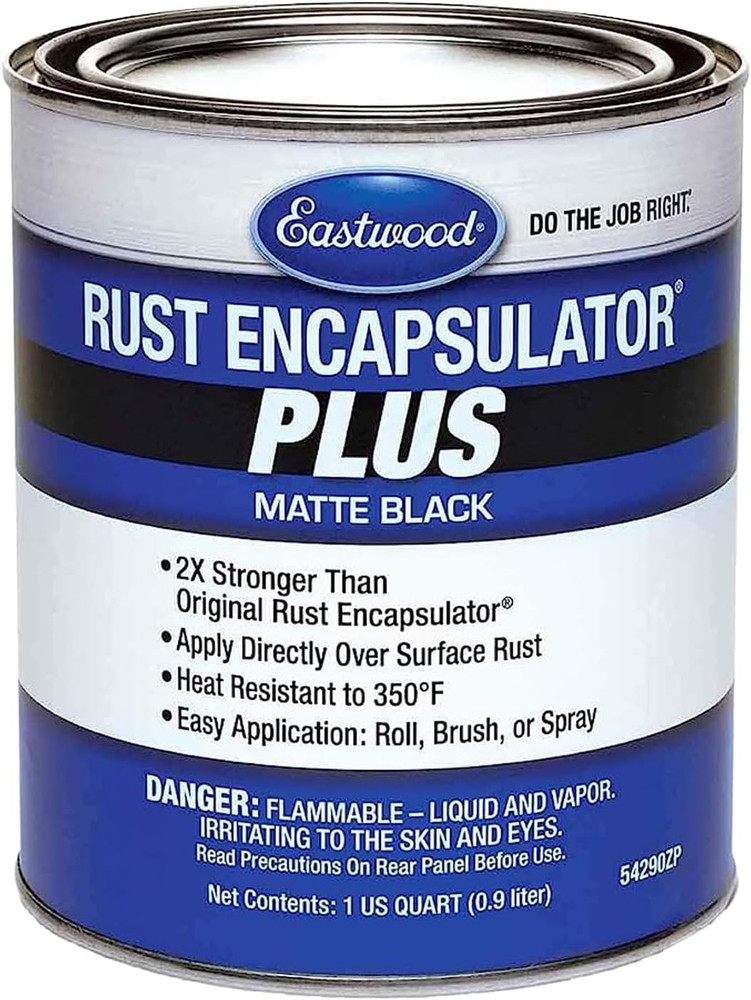 Matte Black Rust Encapsulator plus | Long Lasting Durable Finish 1 Coat Maximum