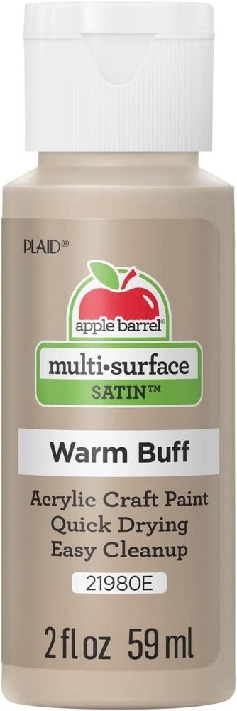 Apple Barrel Multi Surface Acrylic Paint, 2 oz, Warm Buff 2 Fl Oz