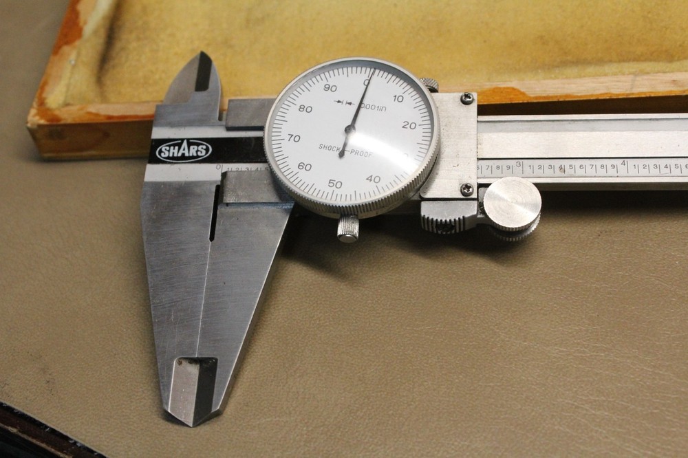 Shars 12" Dial Caliper Shock Proof .001" Stainless
