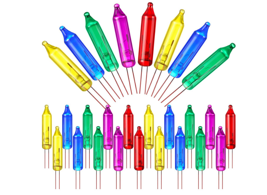 60 Count 6V Mini Christmas Replacement Light Bulbs for Tree Decorations NEW.....