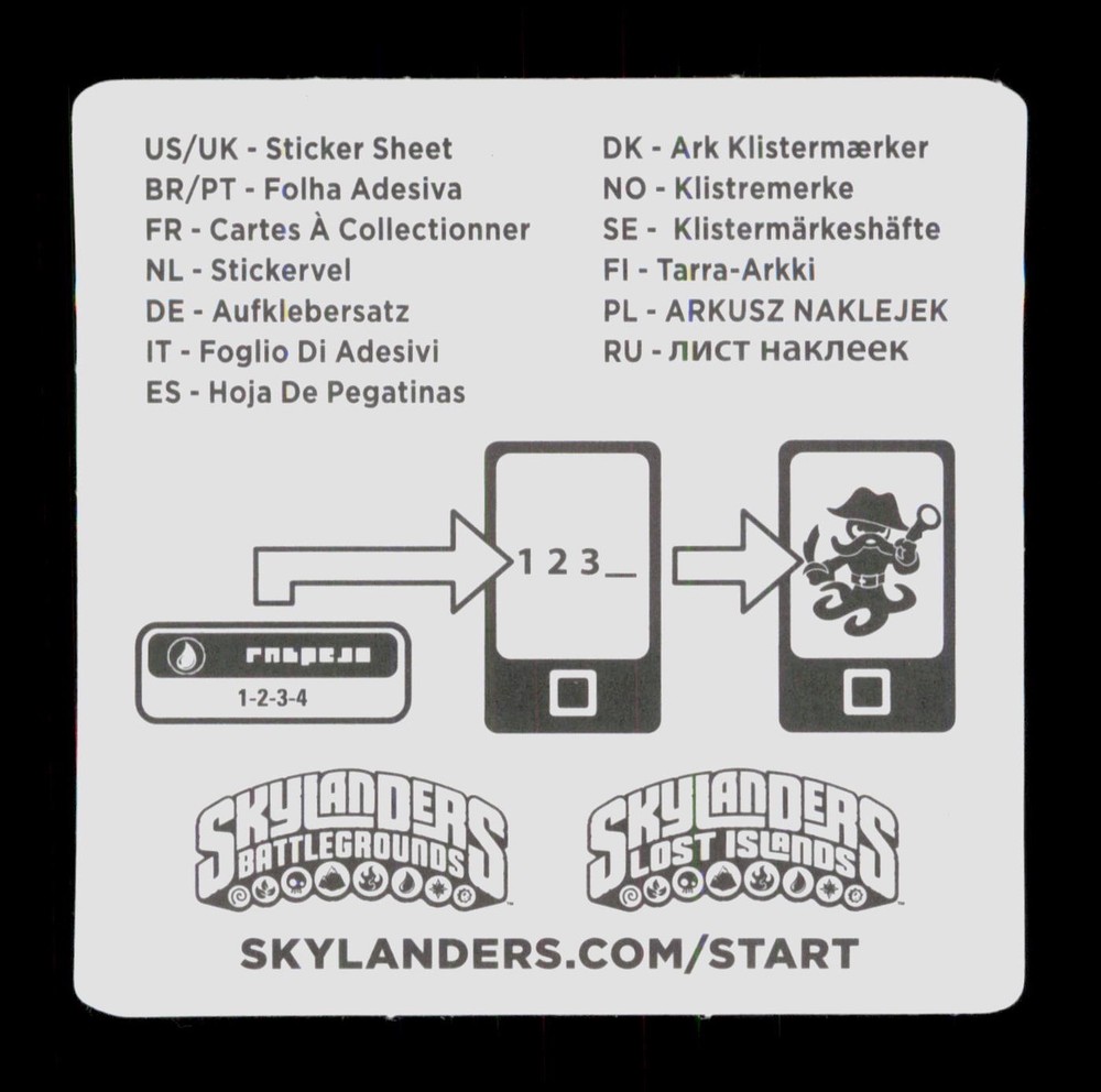 Scorp Skylanders Swap Force 2013 Activision Sticker