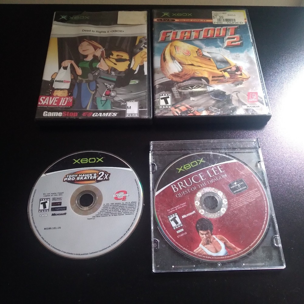 Xbox One Console with power cord and 4 games