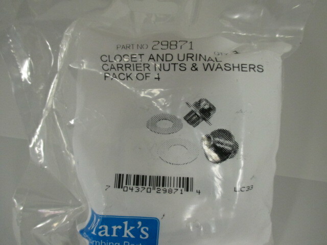 Mark's 29871 Closet and Urinal Nuts and Washers