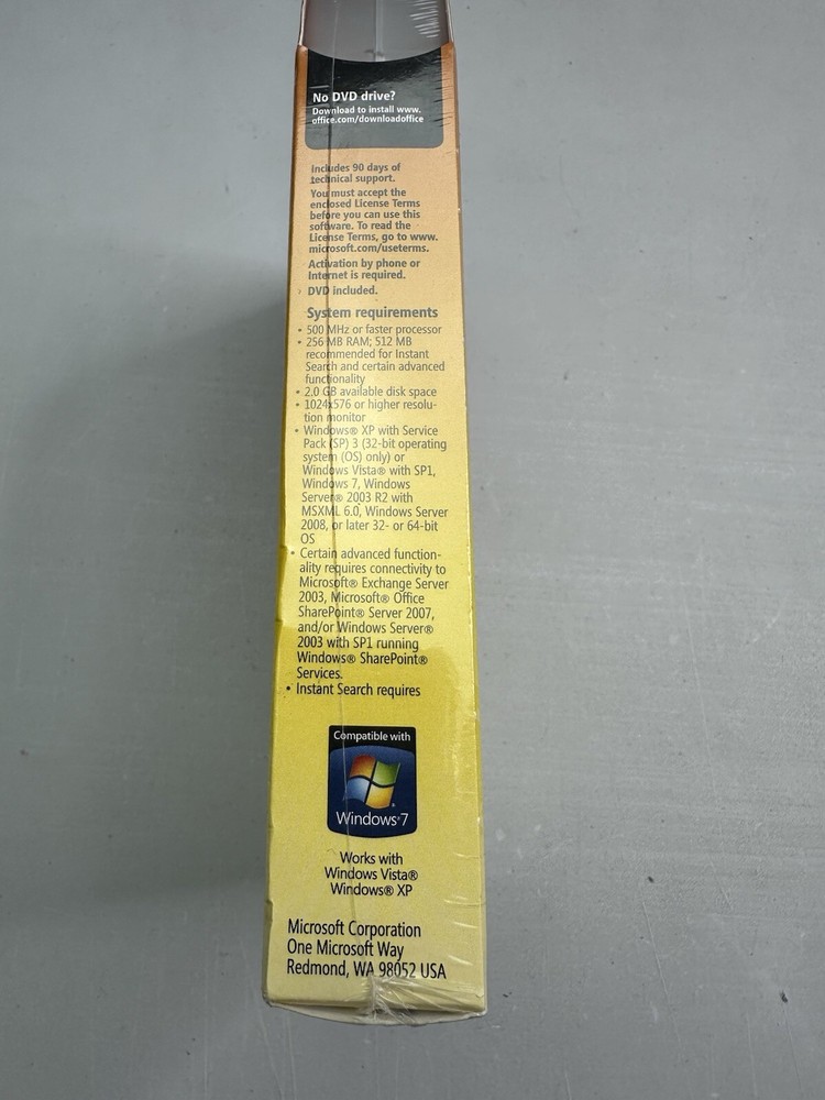 Sealed Microsoft Outlook 2010 for Windows (Old Version - NOT for Windows 10/11)