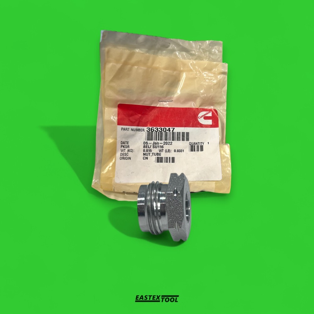 GENUINE CUMMINS 3633047 TUBE NUT