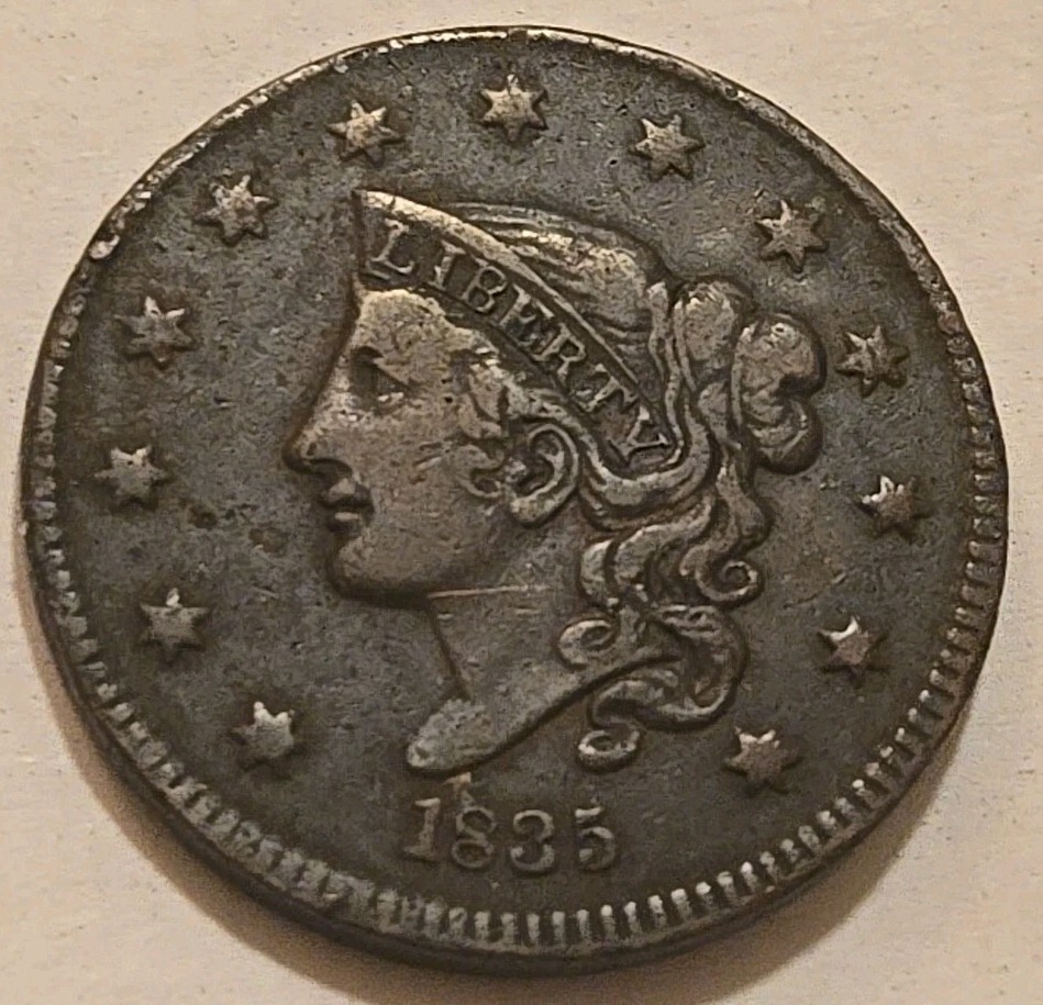 1835 Coronet Head Large Cent