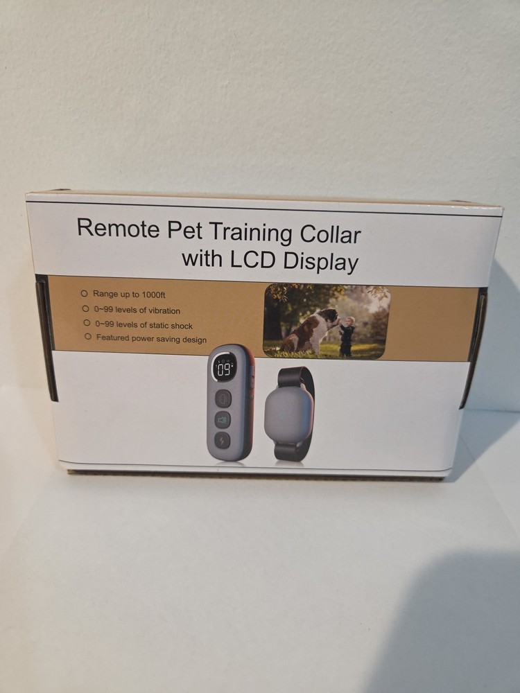 Remote Pet Training Collar With LcD Display