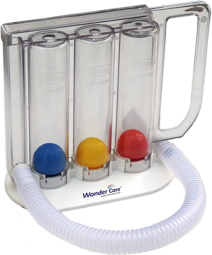 Breathing Exerciser Lung Function Improvement Deep Breathing Medical Polysizer.
