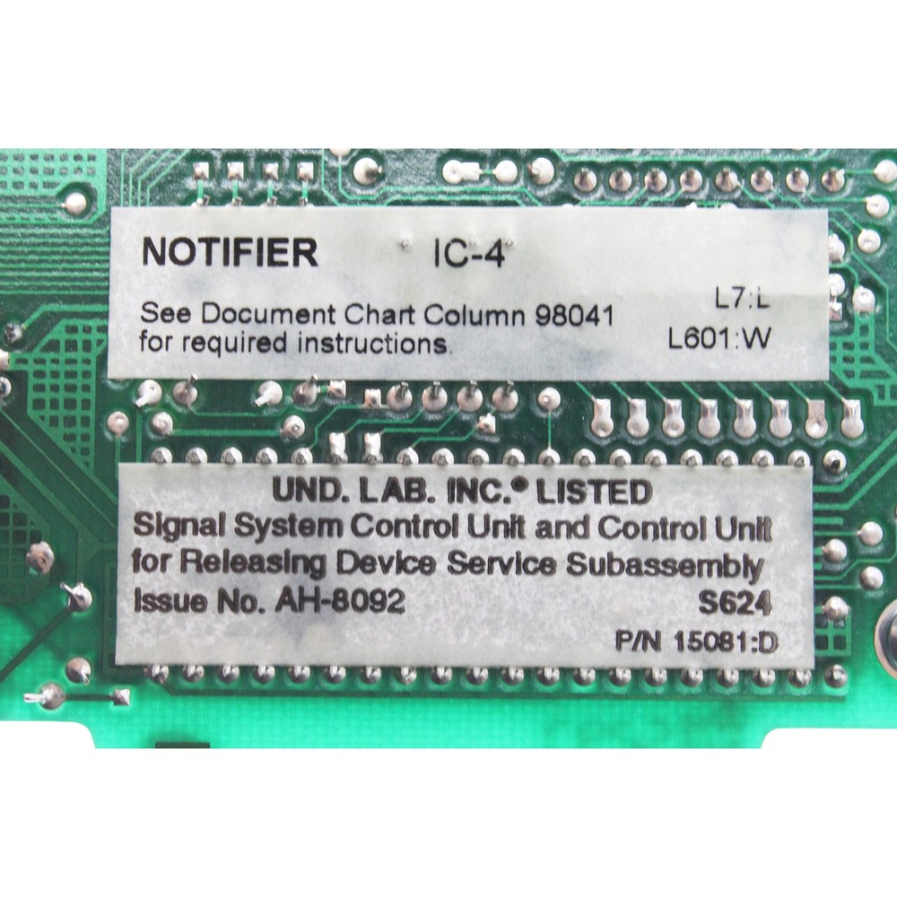 NOTIFIER IC-4 INDICATION CIRCUIT MODULE FOR SYSTEM 500 CONTROL PANELS
