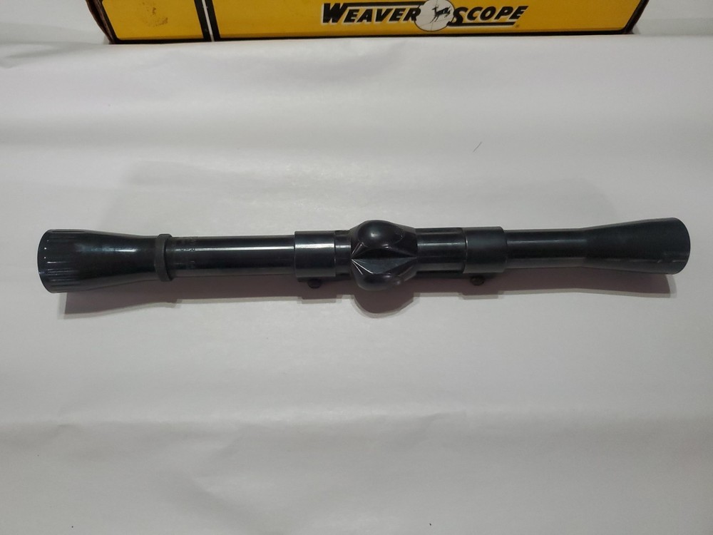 VINTAGE WEAVER C4 SCOPE WITH TIP OFF MOUNT AND ORIGINAL BOX