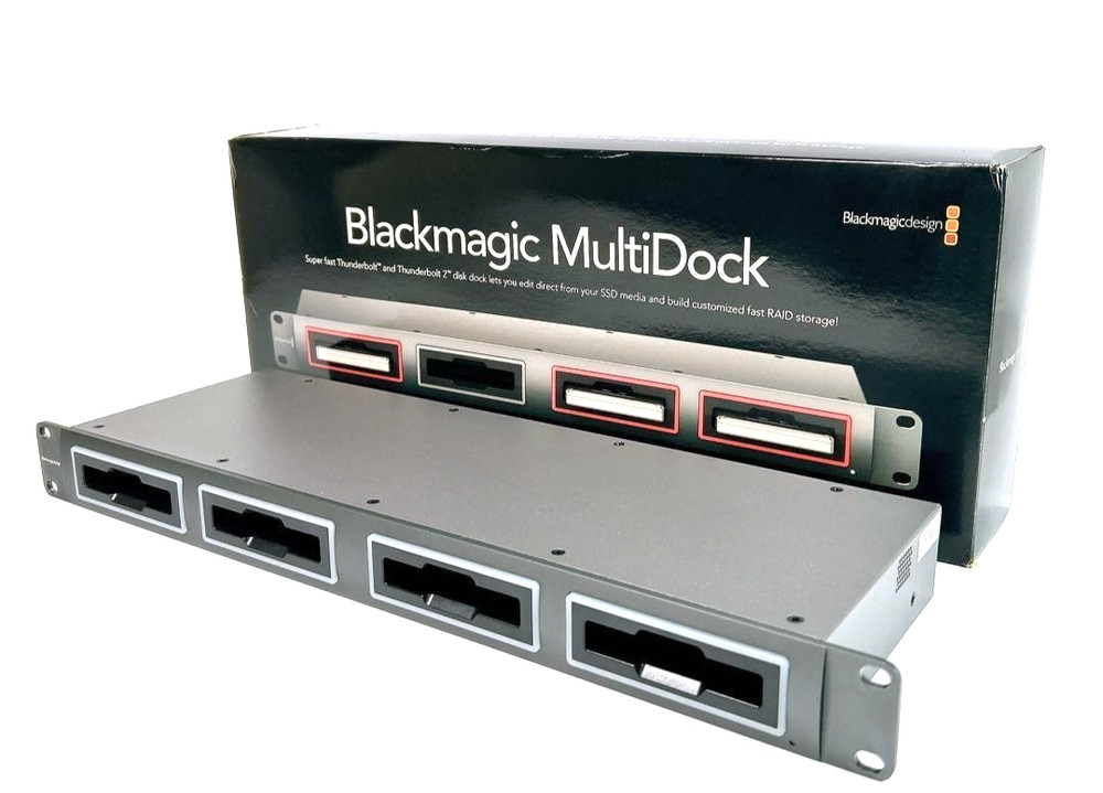 Blackmagic MultiDock 2 SSD HDD Dock 4Bay SATA Thunderbolt Video Editing