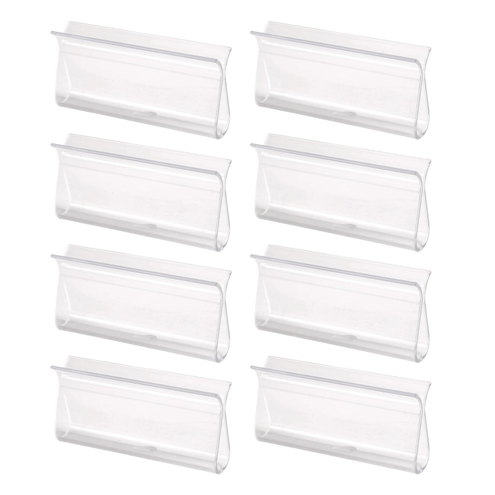 8pcs Roller Window Shades Pulls, Plastic Transparent Roller Window Shade Pull...