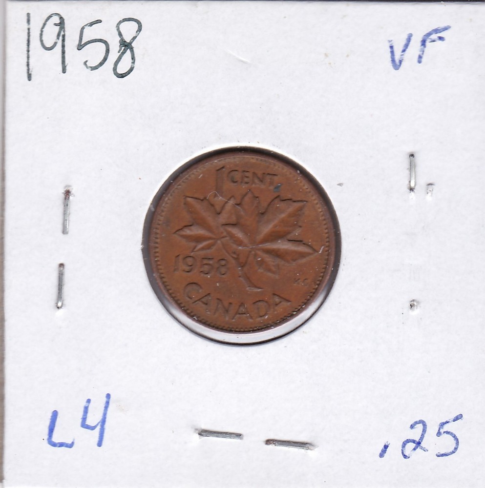 1958 Canada One Cent L4