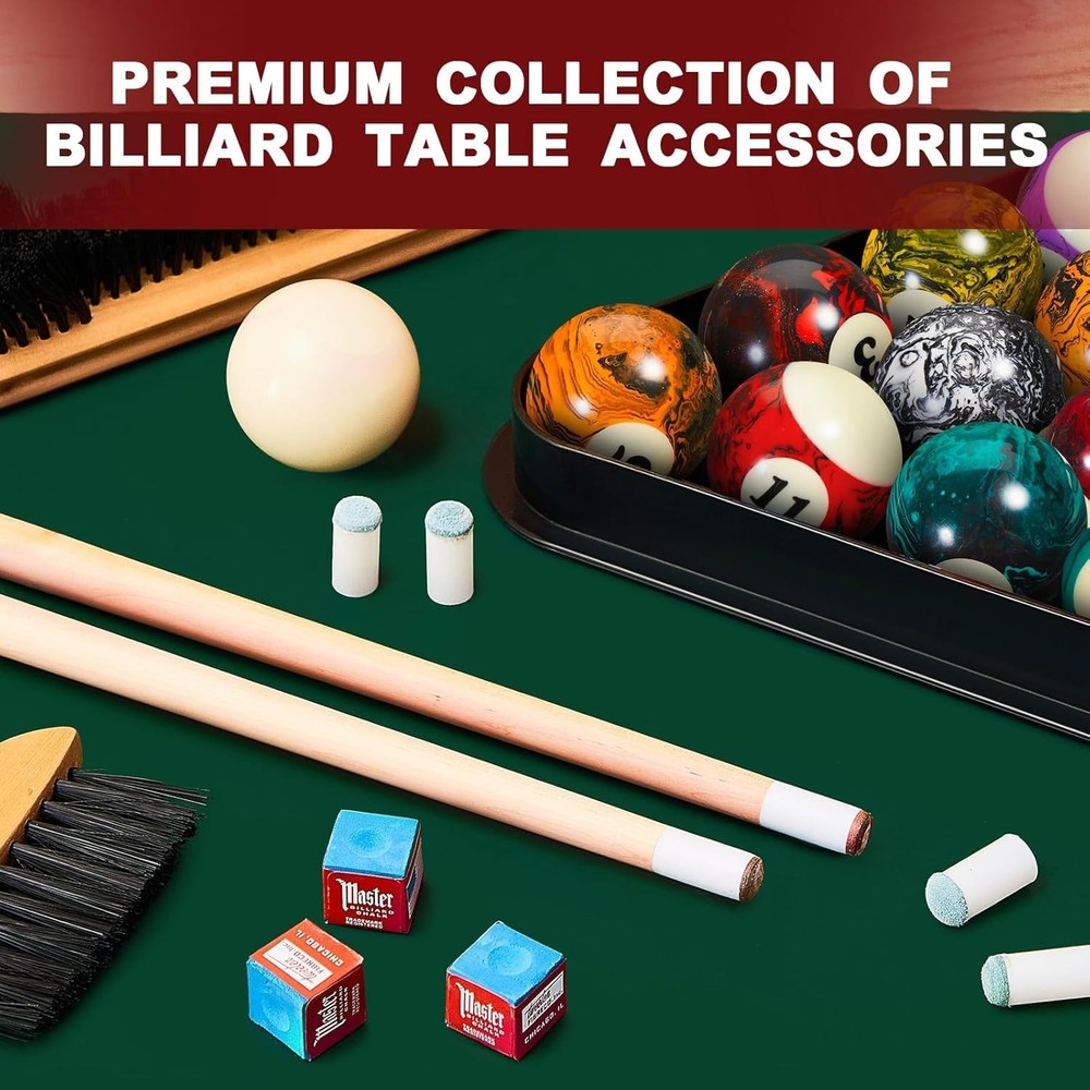 71-Piece Pool Table Accessories Gift Set - Complete Billiard Kit