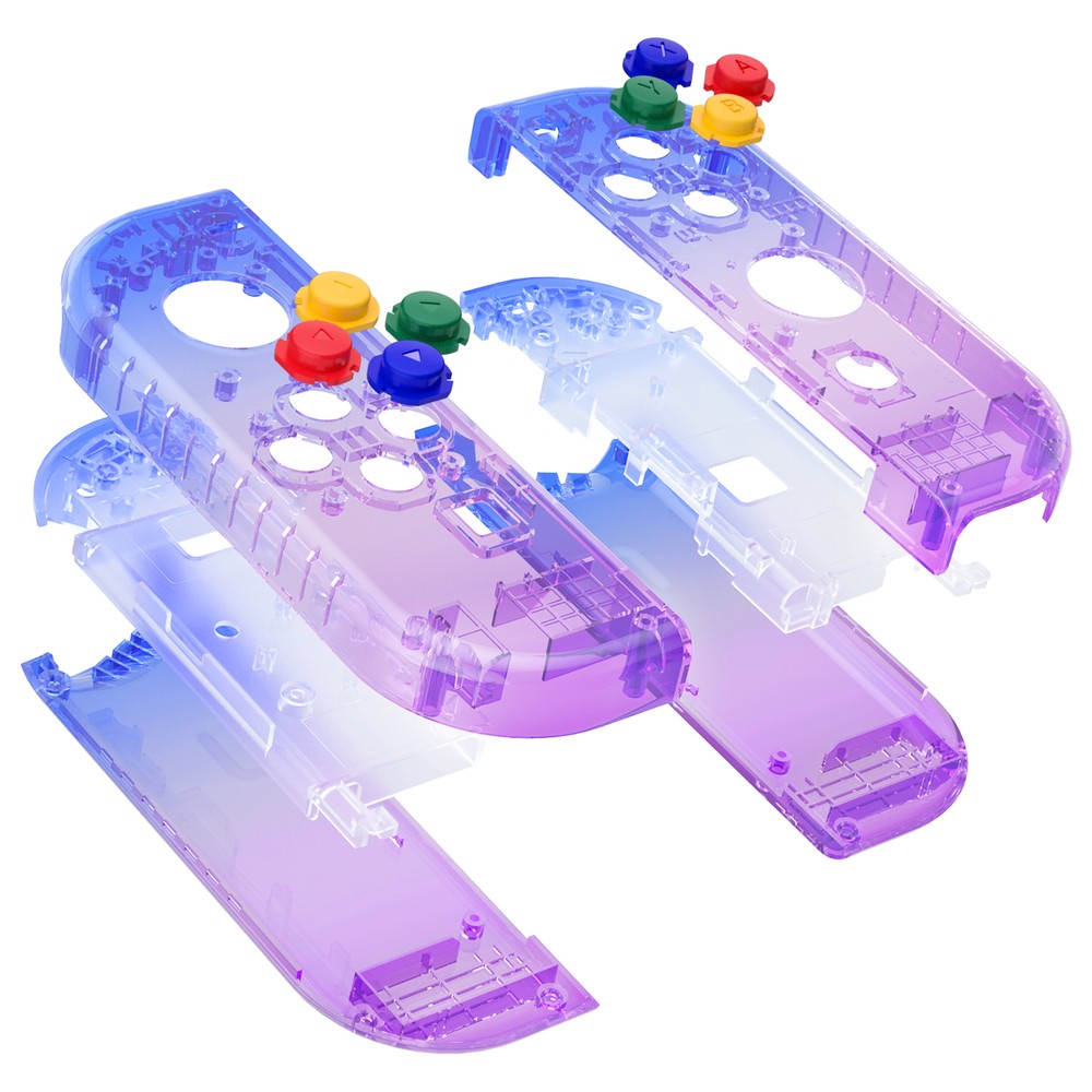 Clear Housing Shell Buttons Replacement For Nintendo Switch Joy Con Controller
