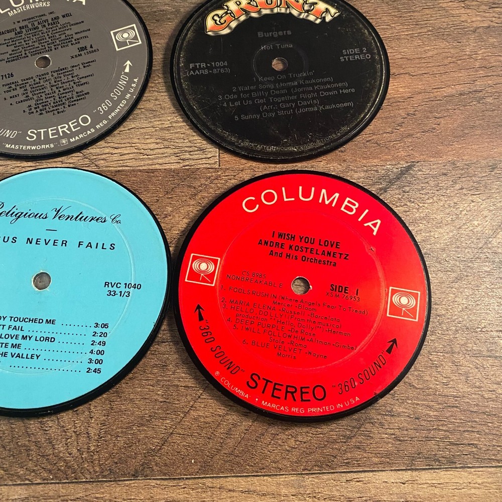 VINYLUX.NET 6 LP COASTERS WITH ORIGINAL PLASTIC CASE
