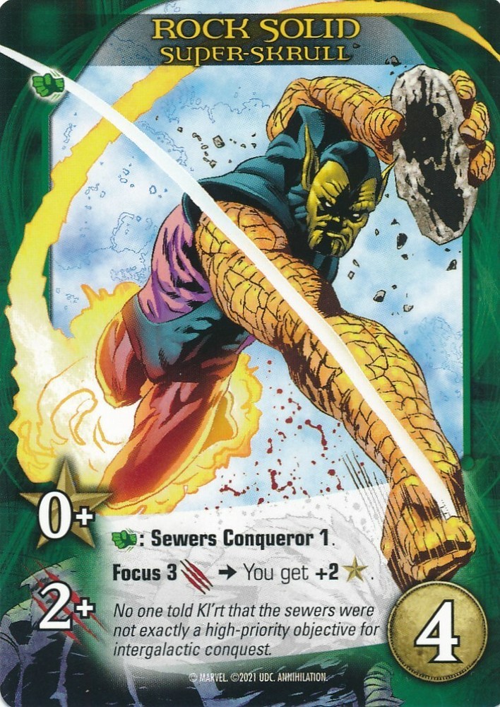 SUPER-SKRULL Upper Deck Marvel Legendary ANNIHILATION ROCK SOLID
