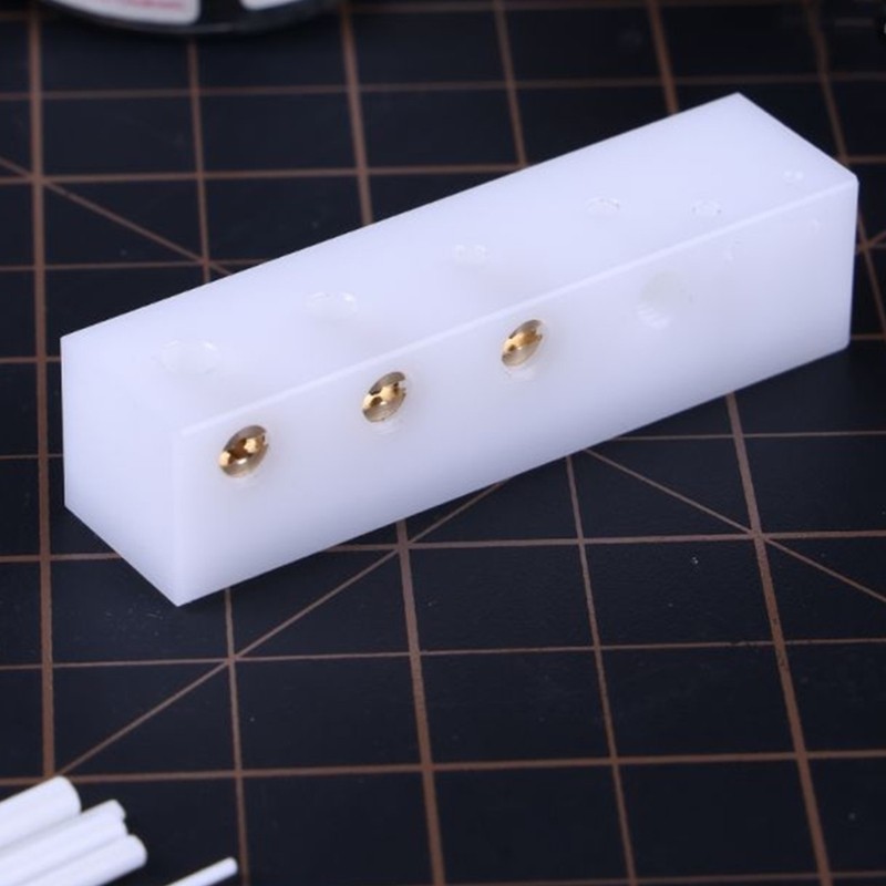 Vertical Centering Jig Drilled Rod Alignment Block For Model Making Model