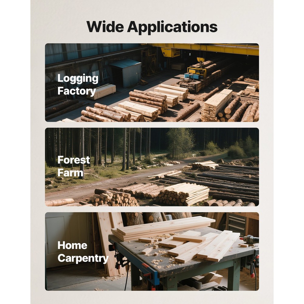 Uimoso Chainsaw Mill 2-6in Cutting Width Vertical Lumber Cutting Guide Design