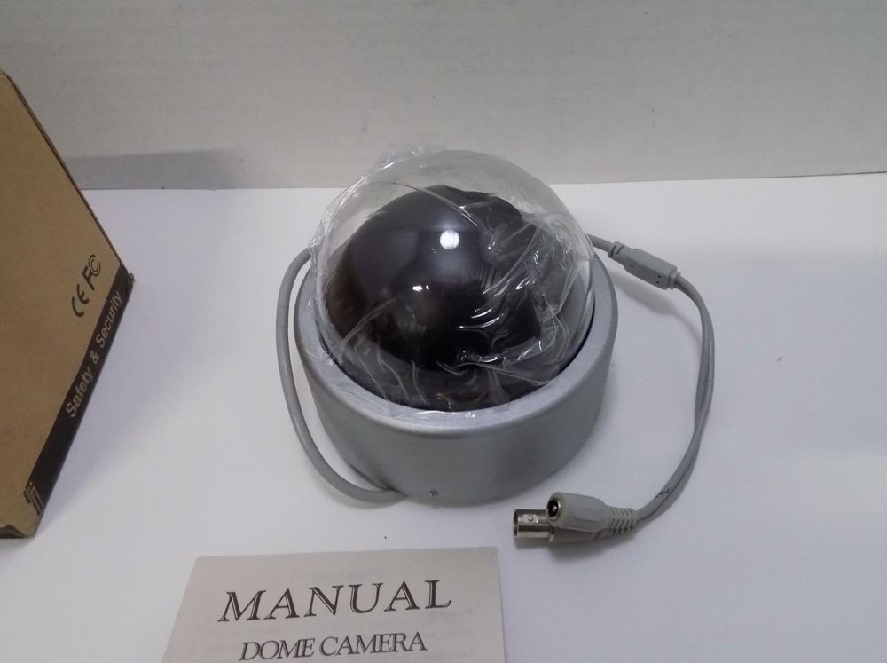 Total Safety Solution 2425V Black & White Dome Security Camera