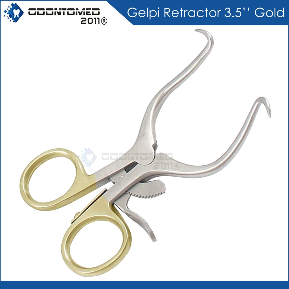 GELPI RETRACTOR 3.5" Gold Handle Surgical Veterinary Instruments
