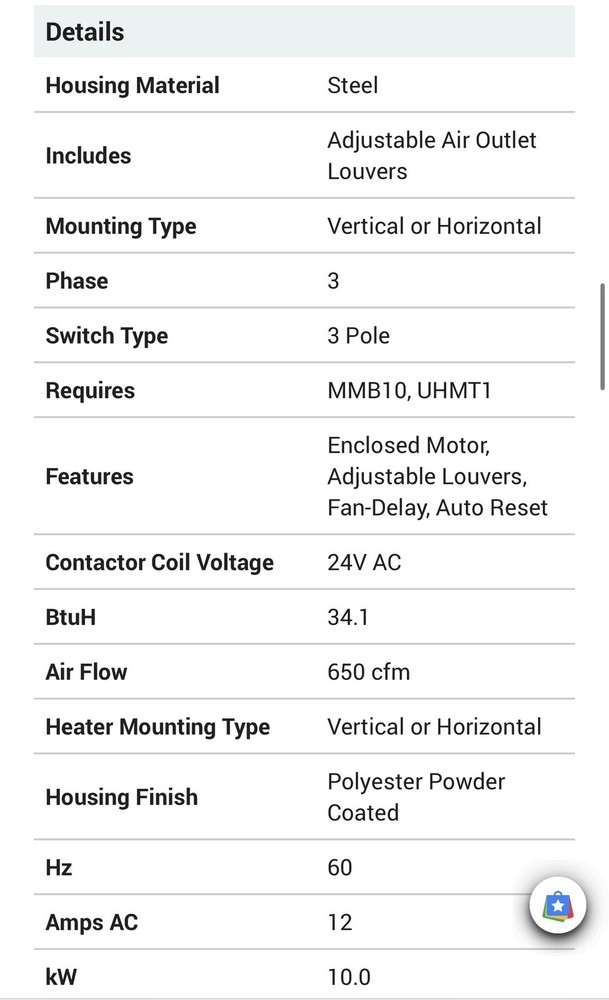 Electric Unit Heater
