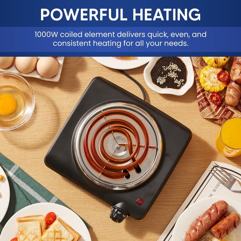 Cuisine ESB050 Single Coiled Electric Burner Hot Plate