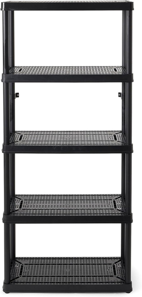 5 Shelf Fixed Height Ventilated Medium Duty Storage Unit 14 X 32 X 72" Organizer