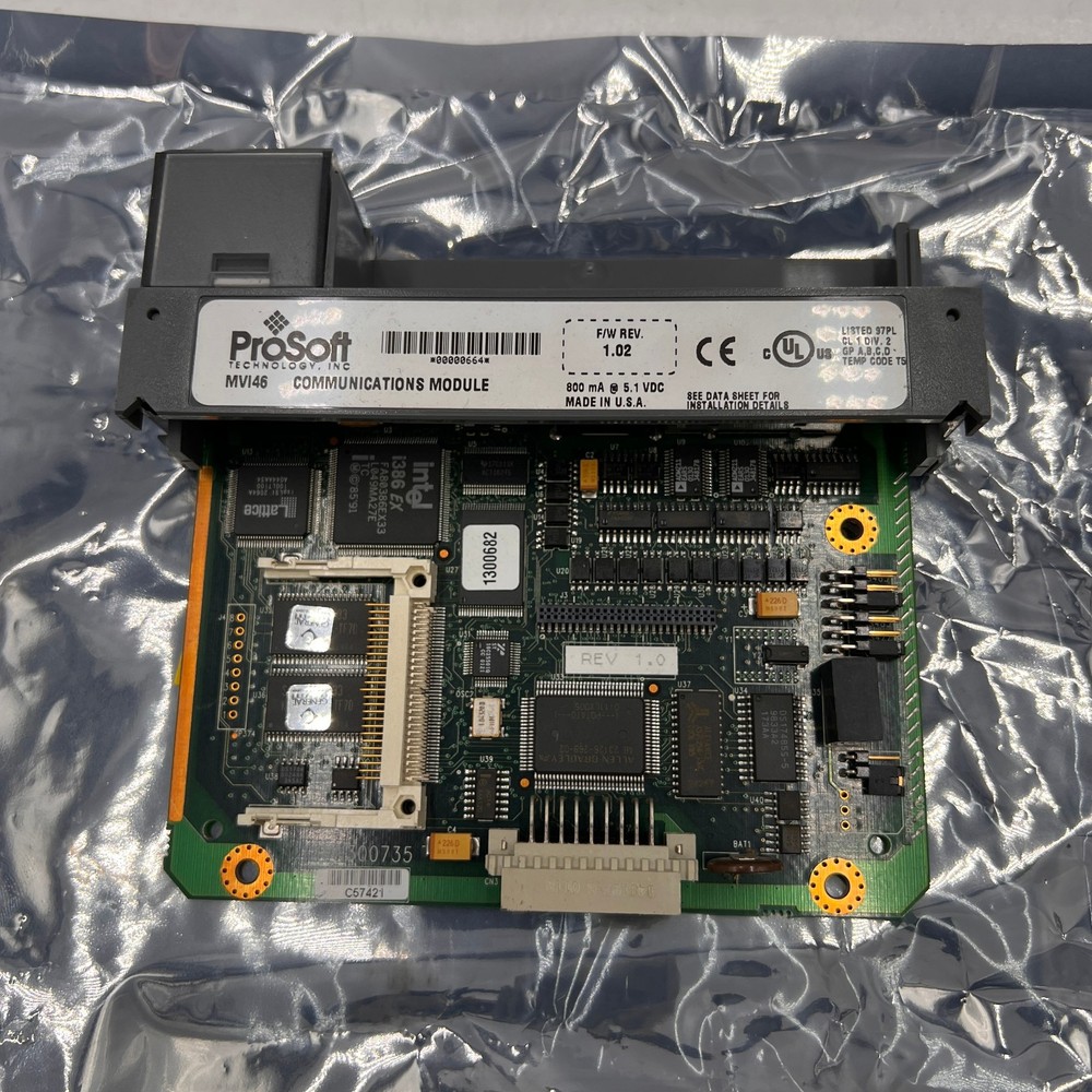 ProSoft Technology MVI46 Communications Module 800mA 5.1VDC *MISSING DOOR*