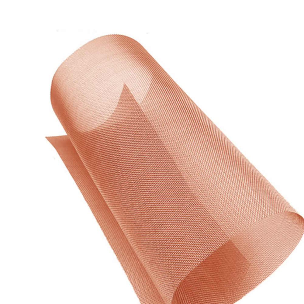 99.9% Pure Copper Mesh Screen, 40 Mesh, Size 12" X 40