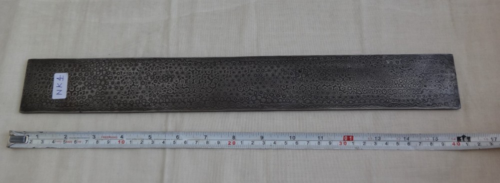 Custom Damascus steel Ring pattern Billet for knife making supply 40.5cm