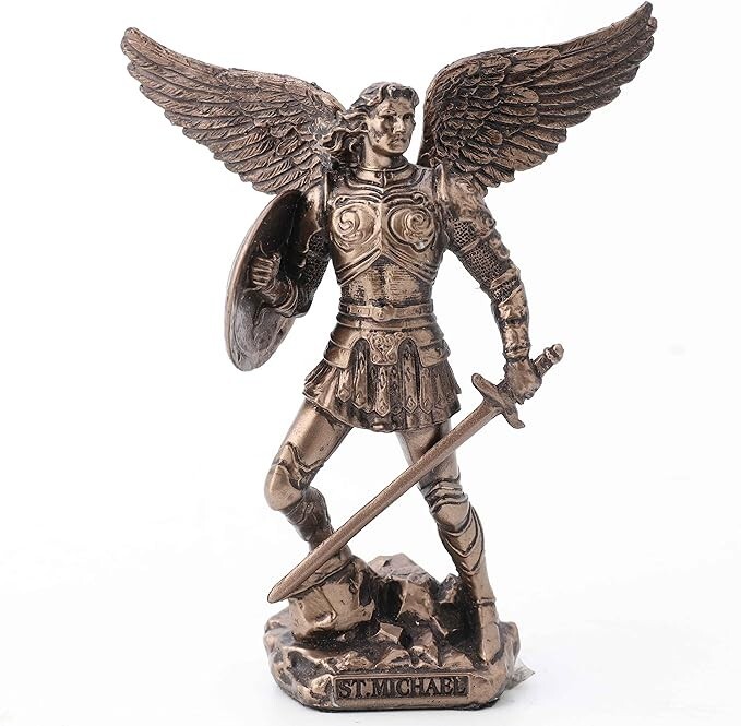 Archangel Saint Michael Polystone Statue